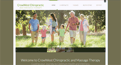 Desktop Screenshot of crowwestchiro.com